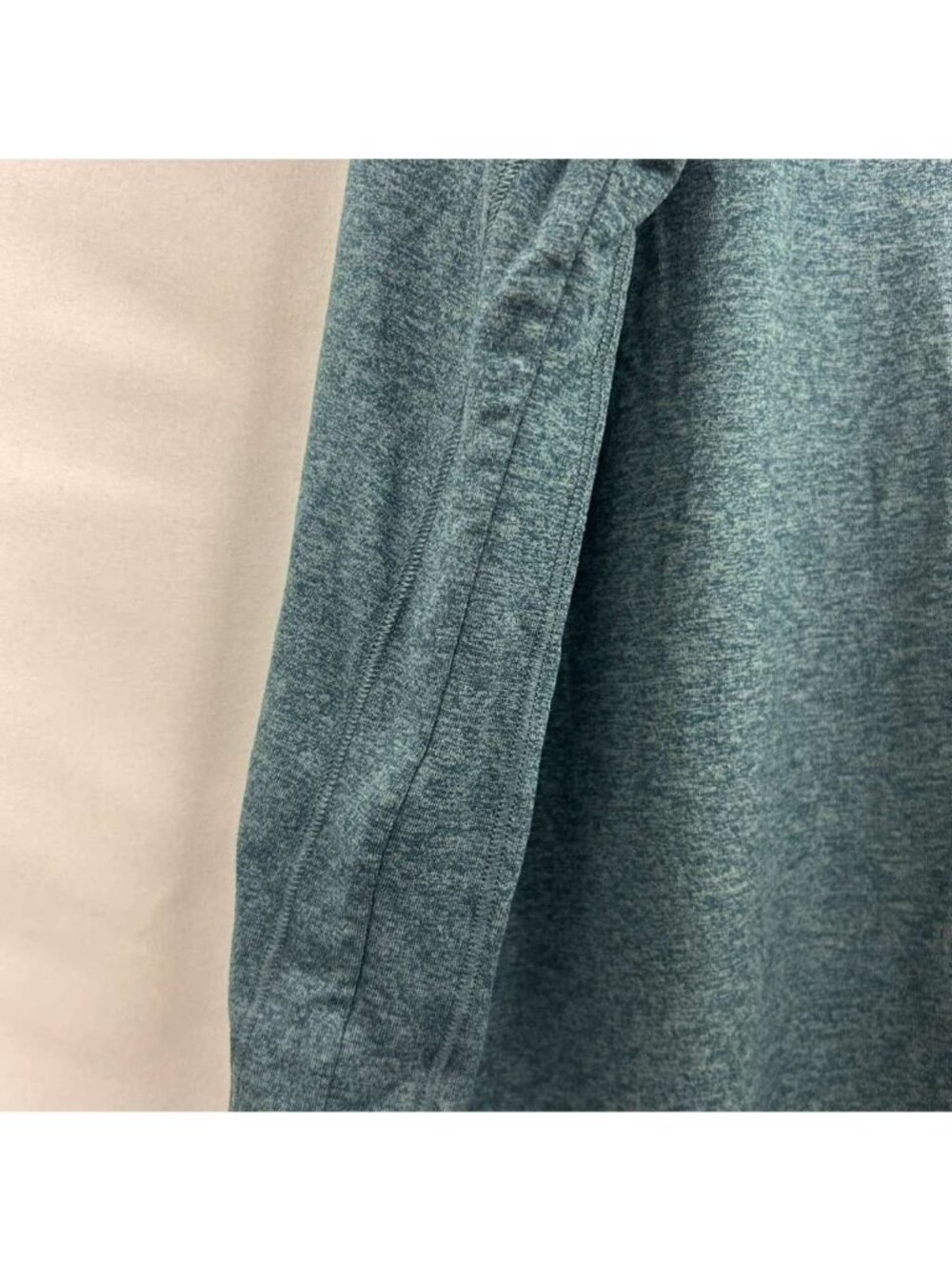 Athleta Uptempo Hoodie Sweatshirt Womens 1X Heather Teal Long Sleeve Thumbholes - Picture 12 of 16